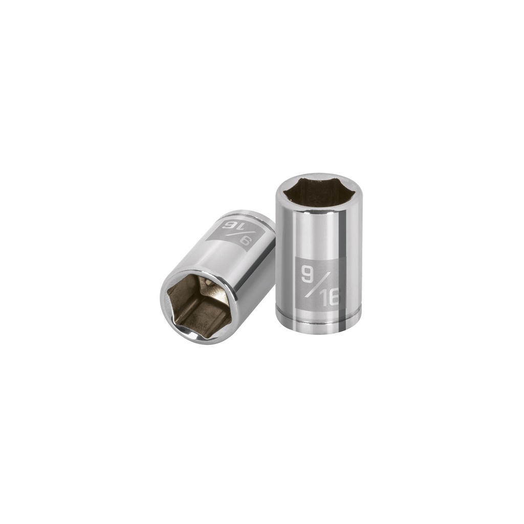 [T100916] Dado de 9/16', 6 puntas, cuadro 1/4', Truper