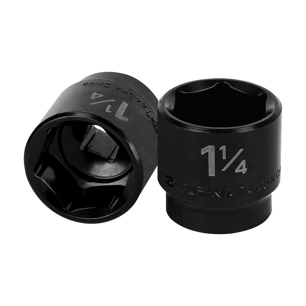 Dado de impacto de 1-1/4', 6 puntas, cuadro 1/2', Truper - Pag 125