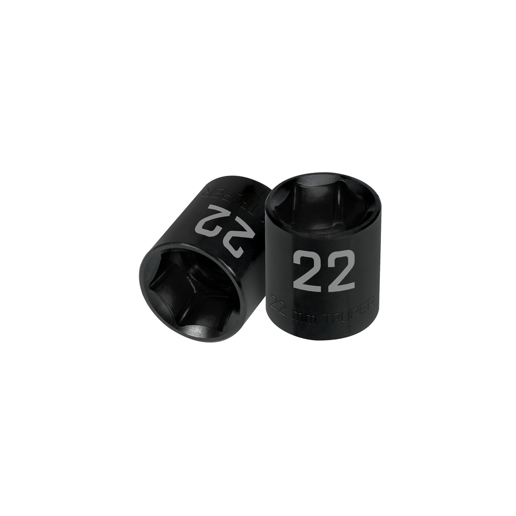 Dado de impacto de 22 mm, 6 puntas, cuadro 1/2', Truper - Pag 125