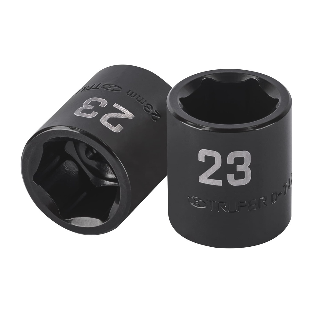 Dado de impacto de 23 mm, 6 puntas, cuadro 1/2', Truper - Pag 125