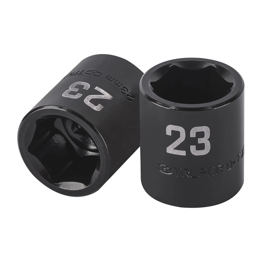 Dado de impacto de 23 mm, 6 puntas, cuadro 1/2', Truper - Pag 162