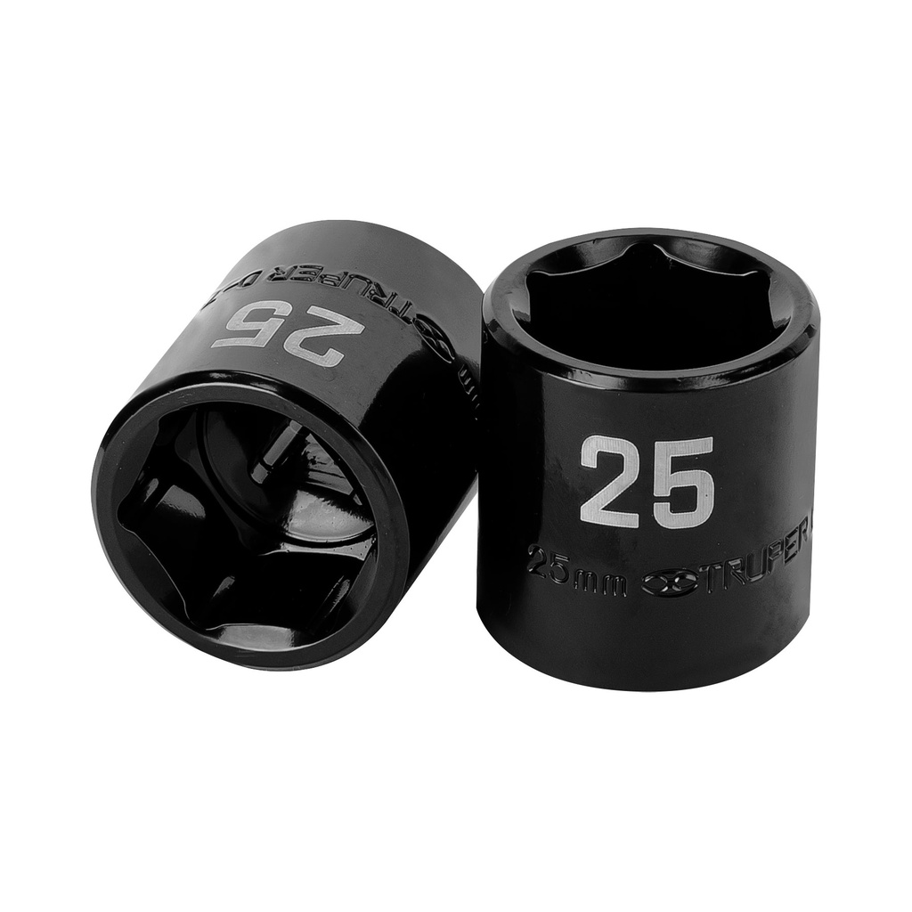Dado de impacto de 25 mm, 6 puntas, cuadro 1/2', Truper - Pag 125
