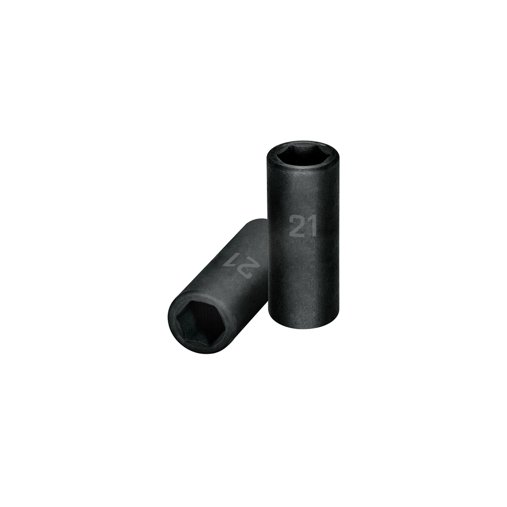 Dado largo cuadro 1/2' de impacto 6 puntas de 21 mm, Truper