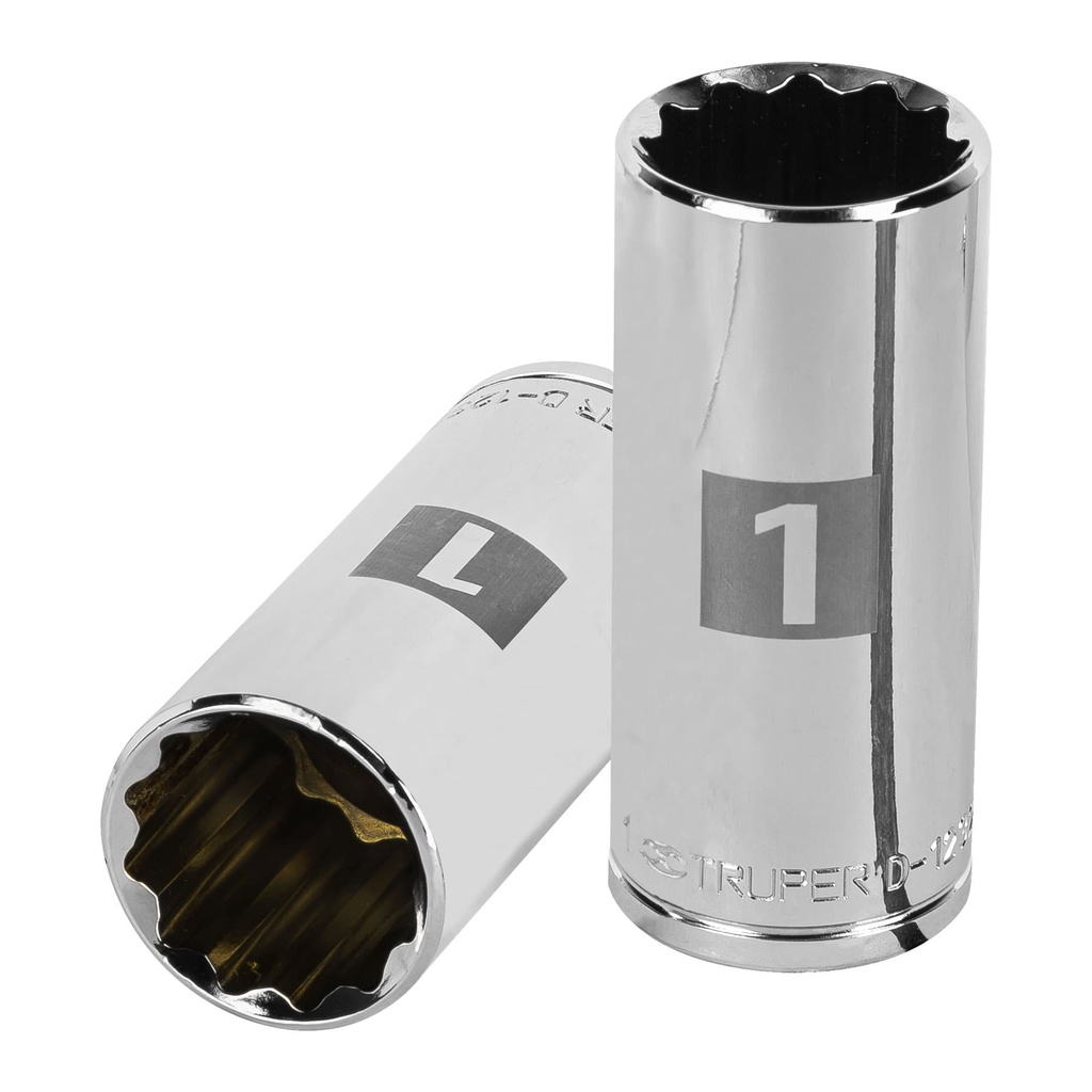 Dado largo de 1', 12 puntas, cuadro 1/2', Truper - Pag 120