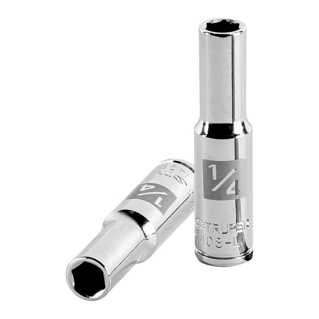 [T13182] Dado largo de 1/4', 6 puntas, cuadro 1/4', Truper