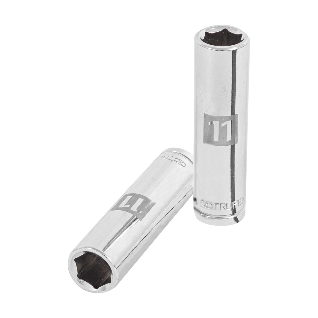 Dado largo de 11 mm, 6 puntas, cuadro 3/8', Truper - Pag 118