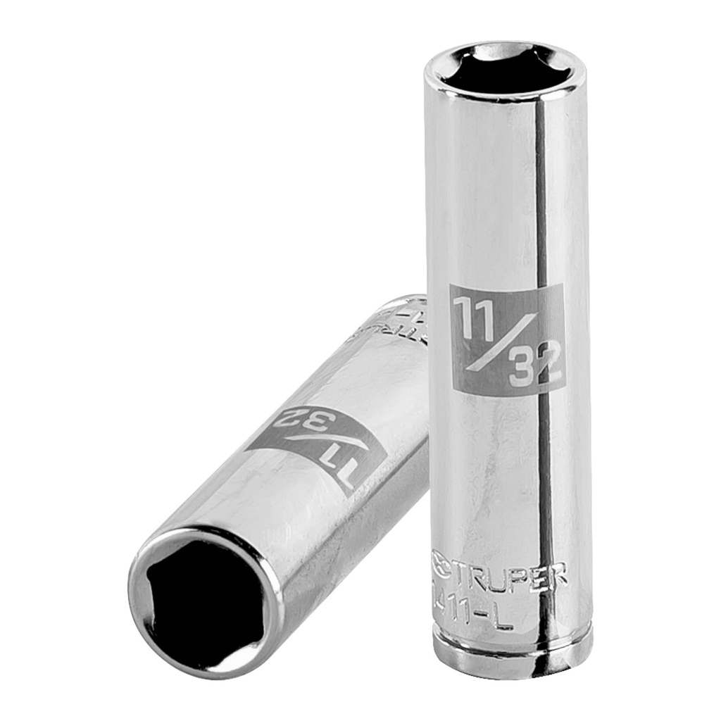 [T13185] Dado largo de 11/32', 6 puntas, cuadro 1/4', Truper