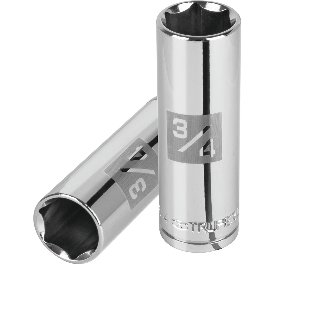 [T13329] Dado largo de 3/4', 6 puntas, cuadro 1/2', Truper
