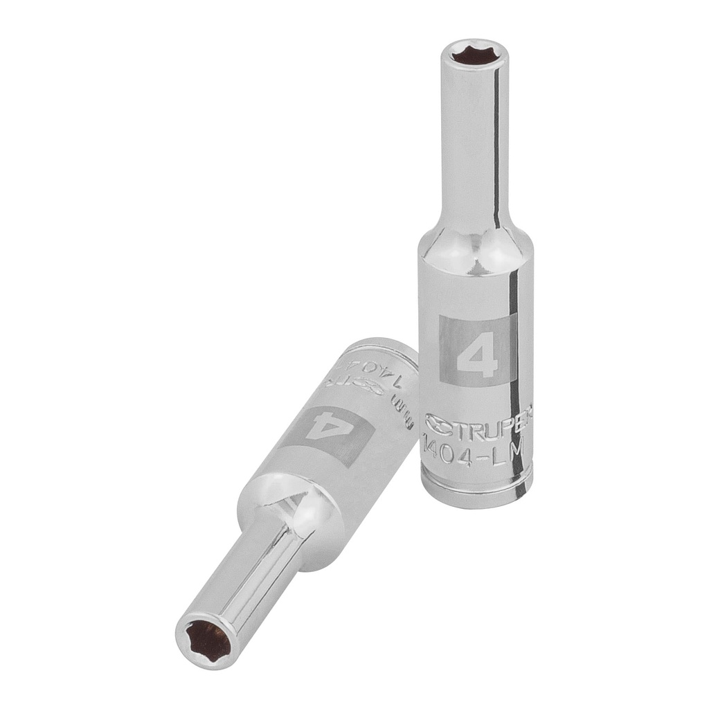 Dado largo de 4 mm, 6 puntas, cuadro 1/4', Truper - Pag 116