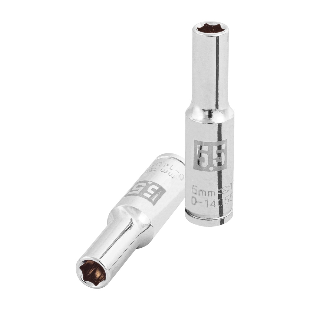 [T100970] Dado largo de 5.5 mm, 6 puntas, cuadro 1/4', Truper