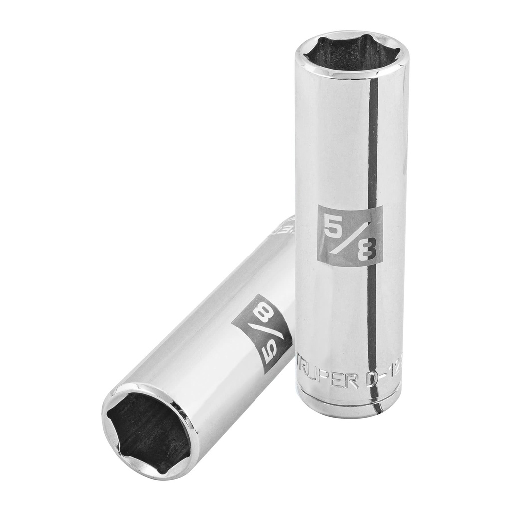 Dado largo de 5/8', 6 puntas, cuadro 1/2', Truper - Pag 120