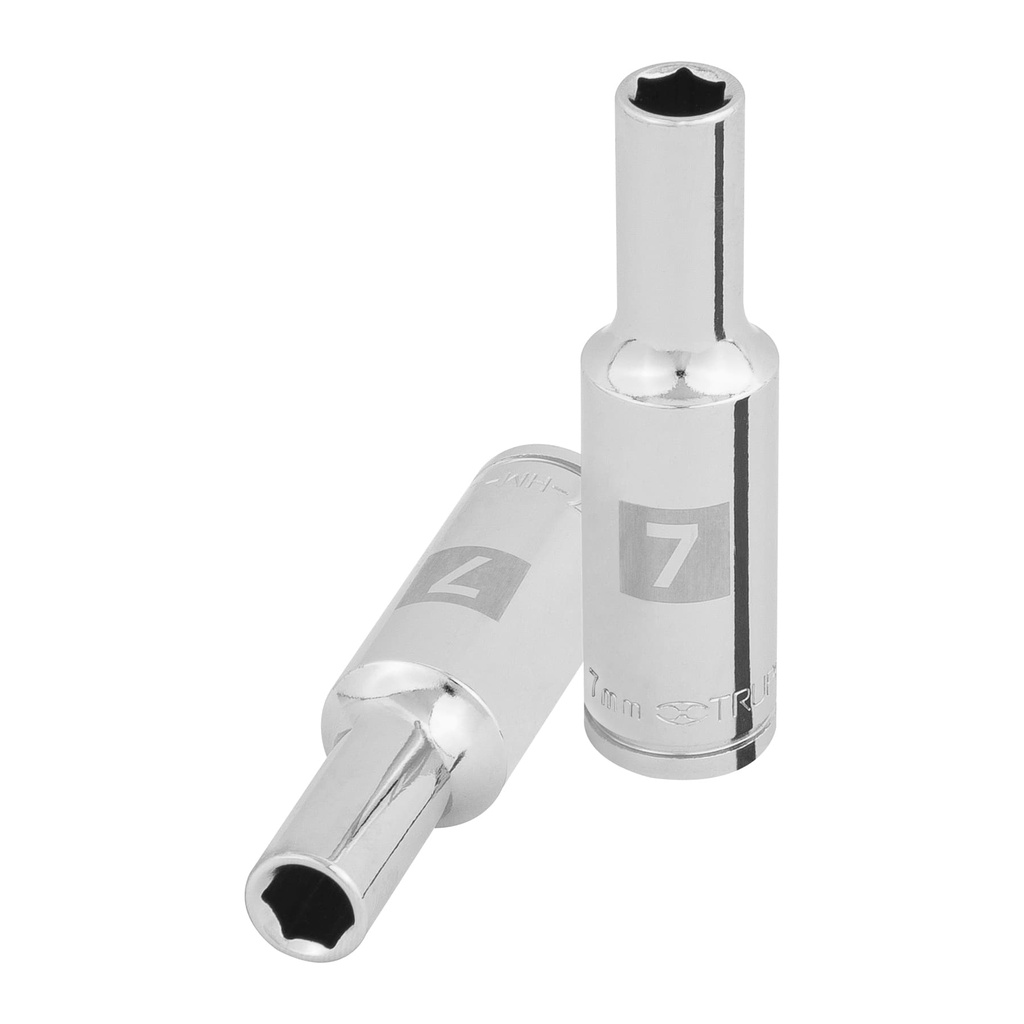 [T100992] Dado largo de 7 mm, 6 puntas, cuadro 3/8', Truper
