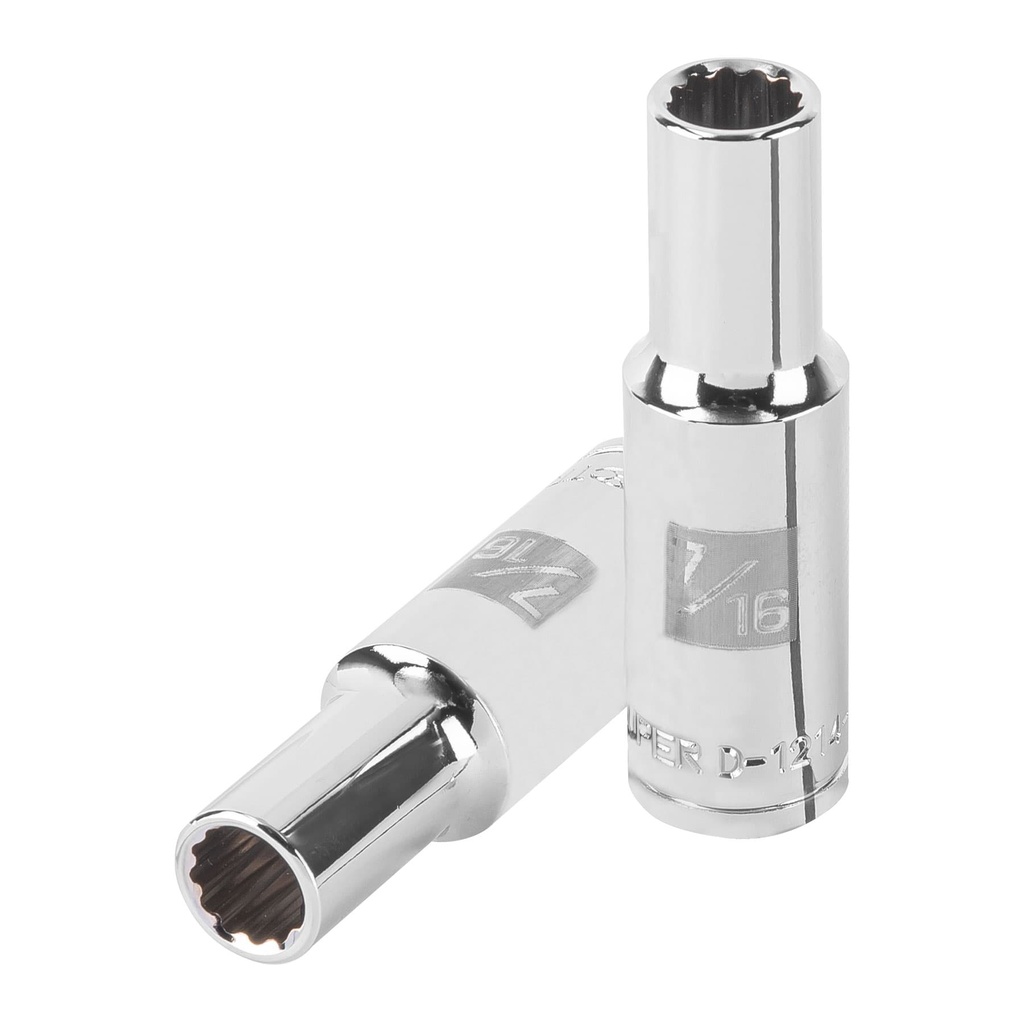 Dado largo de 7/16' 12 puntas, cuadro 1/2', Truper - Pag 120