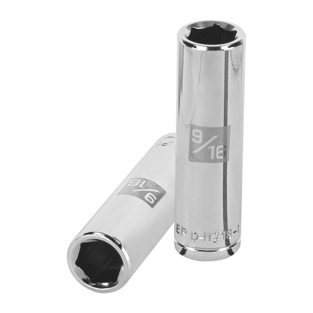 Dado largo de 9/16', 6 puntas, cuadro 1/2', Truper - Pag 120