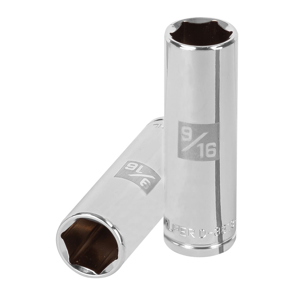 Dado largo de 9/16', 6 puntas, cuadro 3/8', Truper - Pag 118