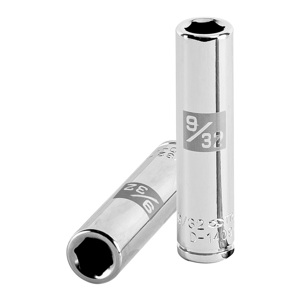 [T13183] Dado largo de 9/32', 6 puntas, cuadro 1/4', Truper