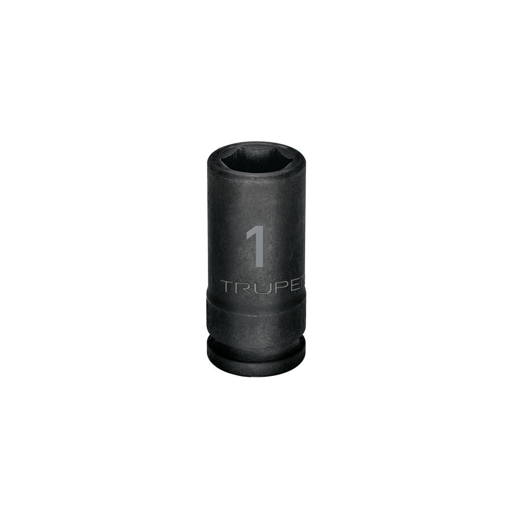 Dado largo de impacto de 1', 6 puntas, cuadro 3/4', Truper - Pag 125