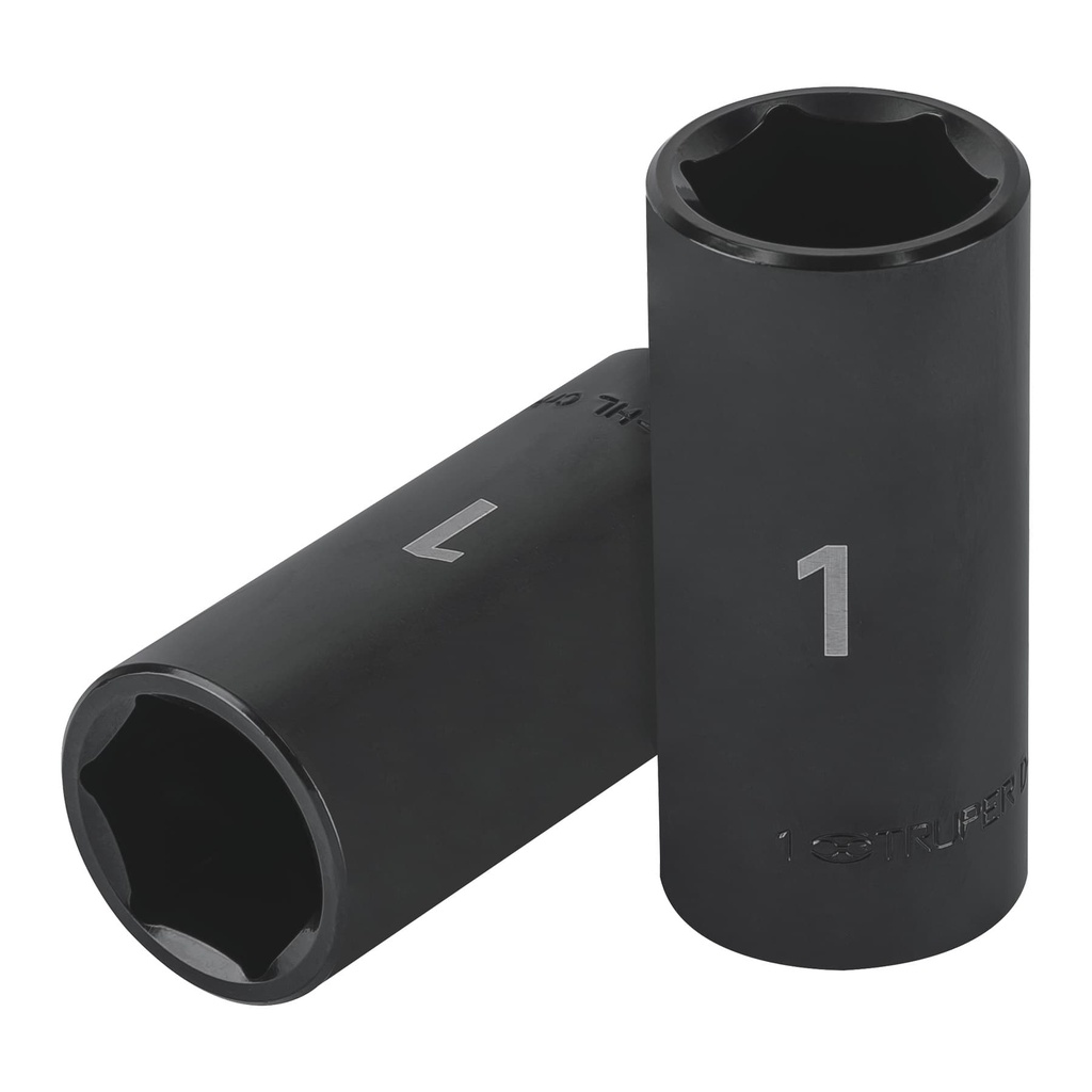 Dado largo impacto de 1', 6 puntas, cuadro 1/2', Truper - Pag 125
