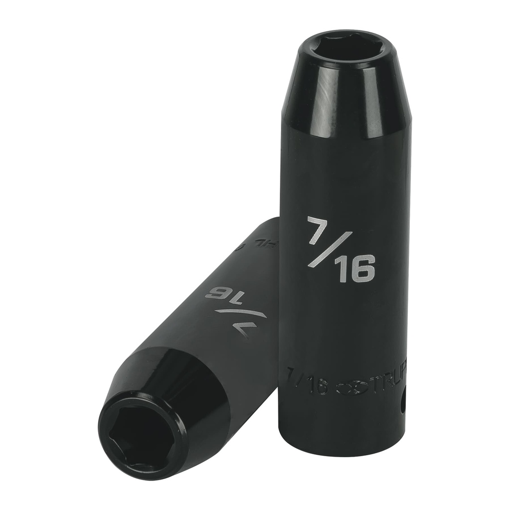 Dado largo impacto de 7/16', 6 puntas, cuadro 1/2', Truper - Pag 125