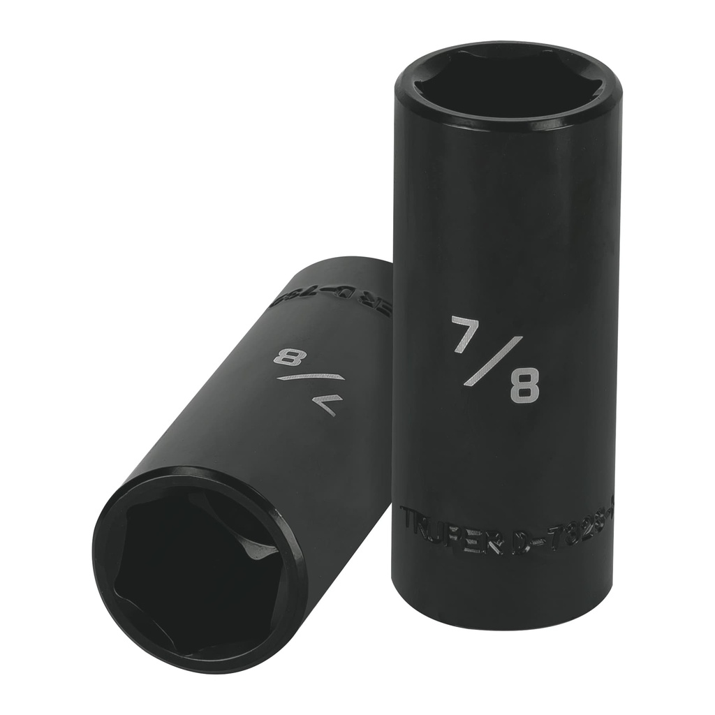 Dado largo impacto de 7/8', 6 puntas, cuadro 1/2', Truper - Pag 125