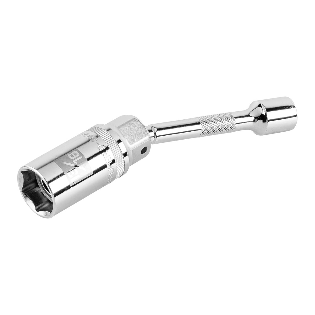 [T16899] Dado p/bujías cuadro 3/8' articulado 13/16', extensión 6'