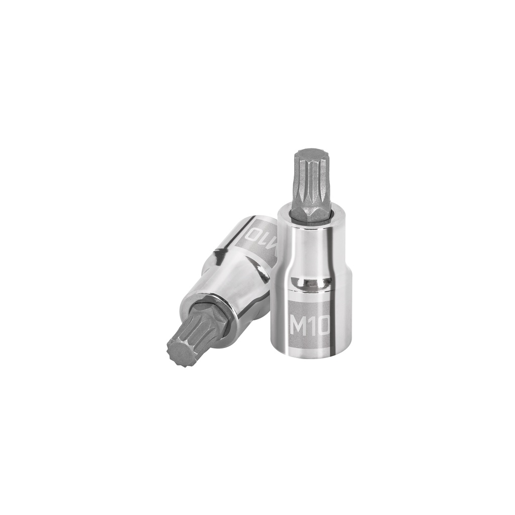 Dado punta corta bristol M10, cuadro 1/2', Truper