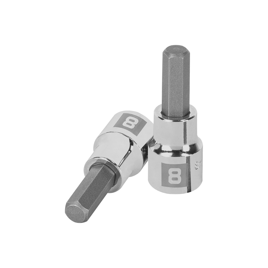 [T13489] Dado punta hexagonal de 8 mm, cuadro 3/8', Truper