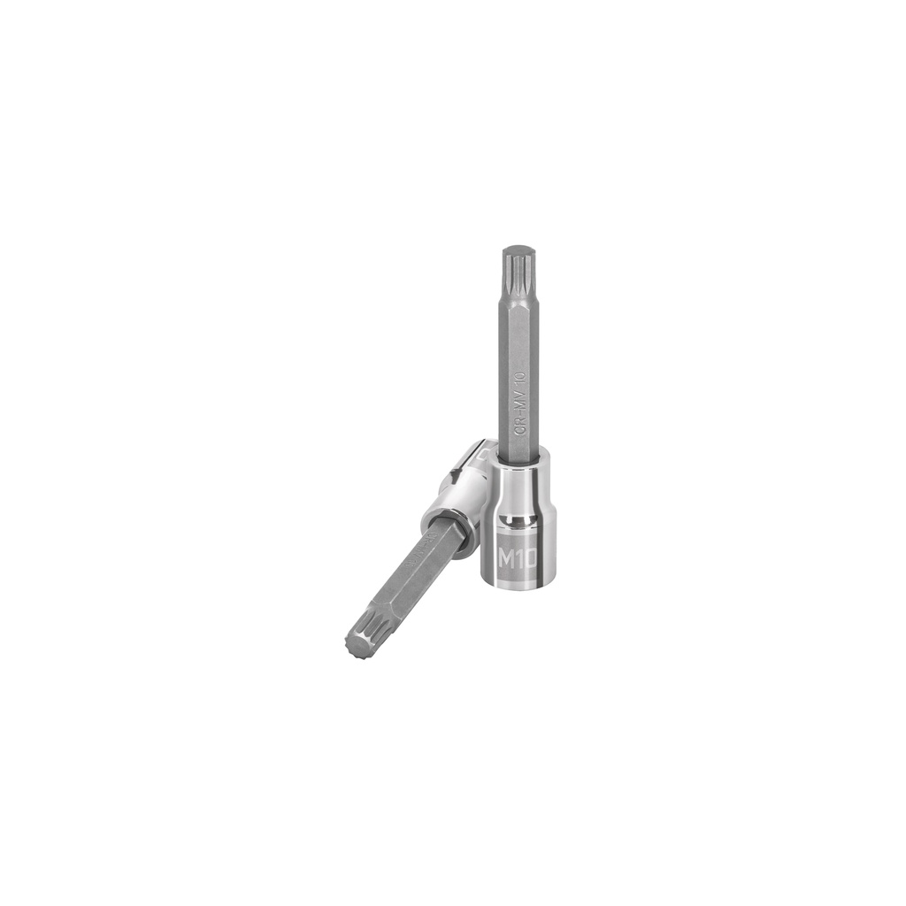 Dado punta larga bristol M10, cuadro 1/2', Truper