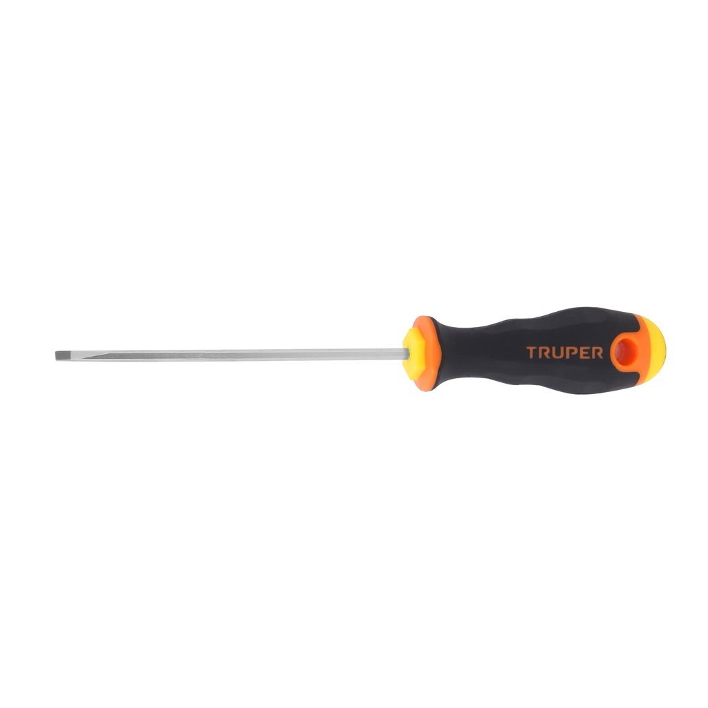 [T14019] Desarmador cabinet 1/8' x 4' mango Comfort Grip, Truper