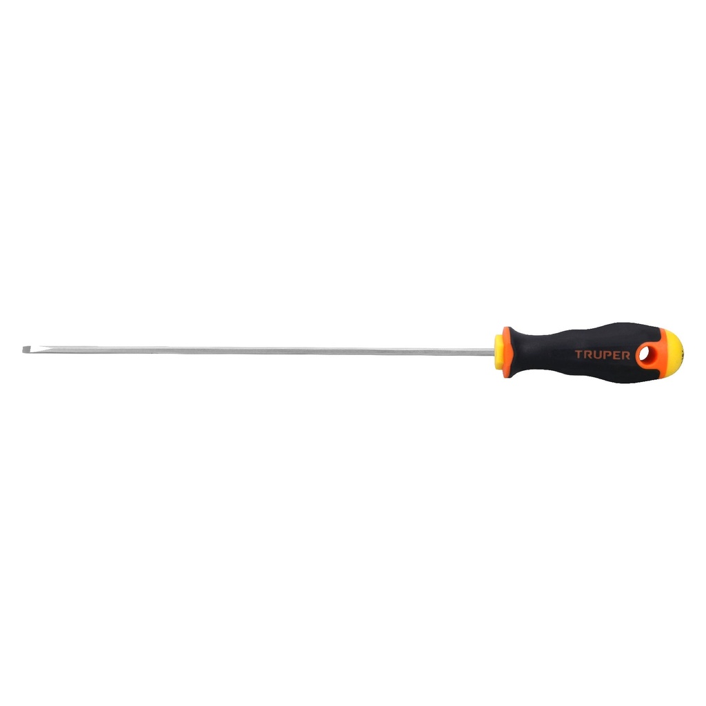 [T14027] Desarmador cabinet 1/8' x 8' mango Comfort Grip, Truper
