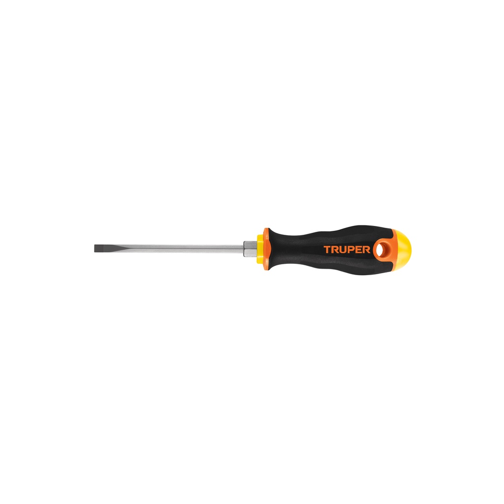 [T14034] Desarmador cabinet 3/16' x 4' mango Comfort Grip, Truper