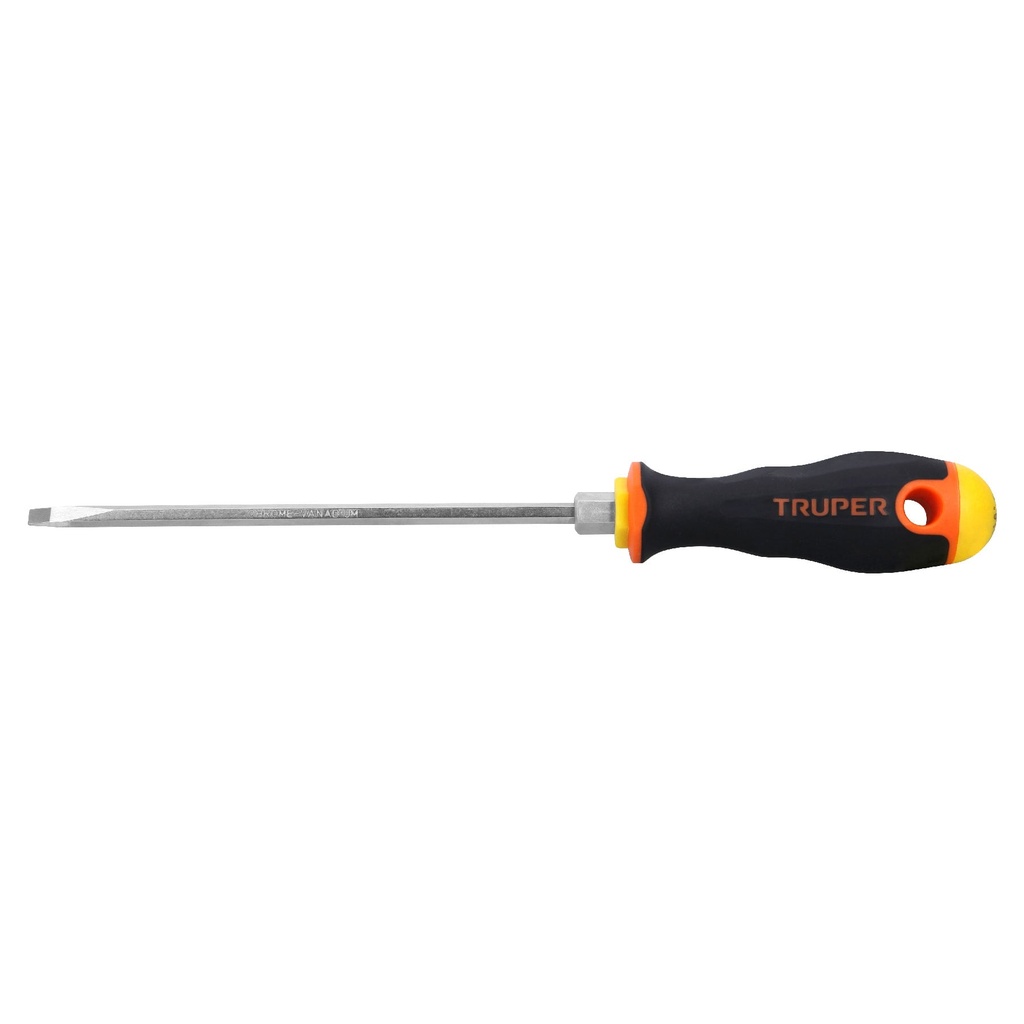 [T14040] Desarmador cabinet 3/16' x 6' mango Comfort Grip, Truper