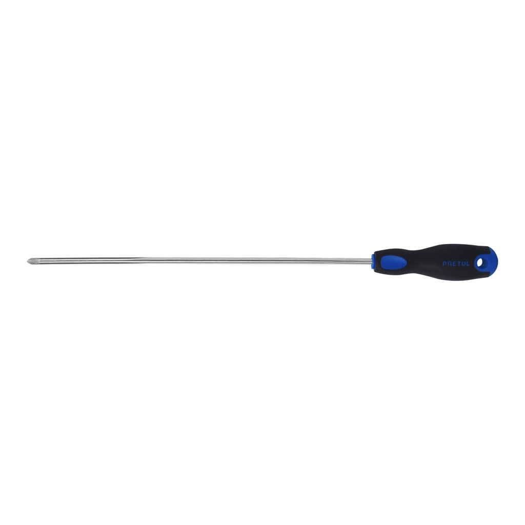 [T28087] Desarmador de cruz 1/4' x 12' mango Comfort Grip, Pretul