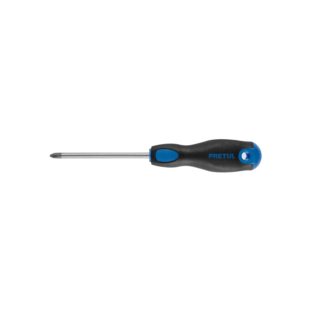 [T21496] Desarmador de cruz 1/4' x 4' mango Comfort Grip, Pretul