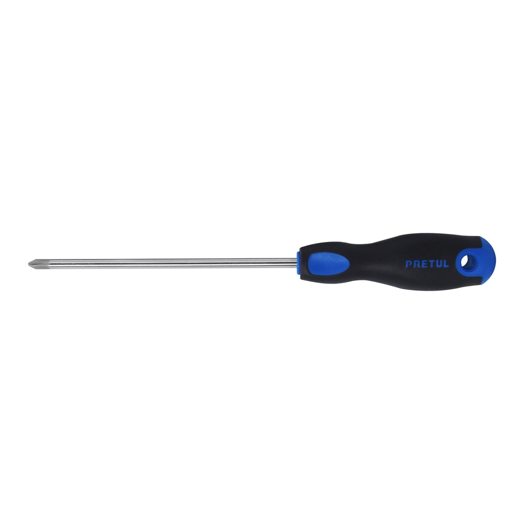 [T21499] Desarmador de cruz 1/4' x 6' mango Comfort Grip, Pretul