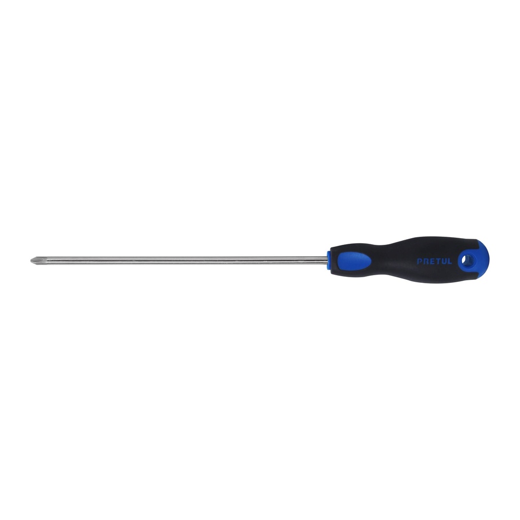 [T21497] Desarmador de cruz 1/4' x 8' mango Comfort Grip, Pretul