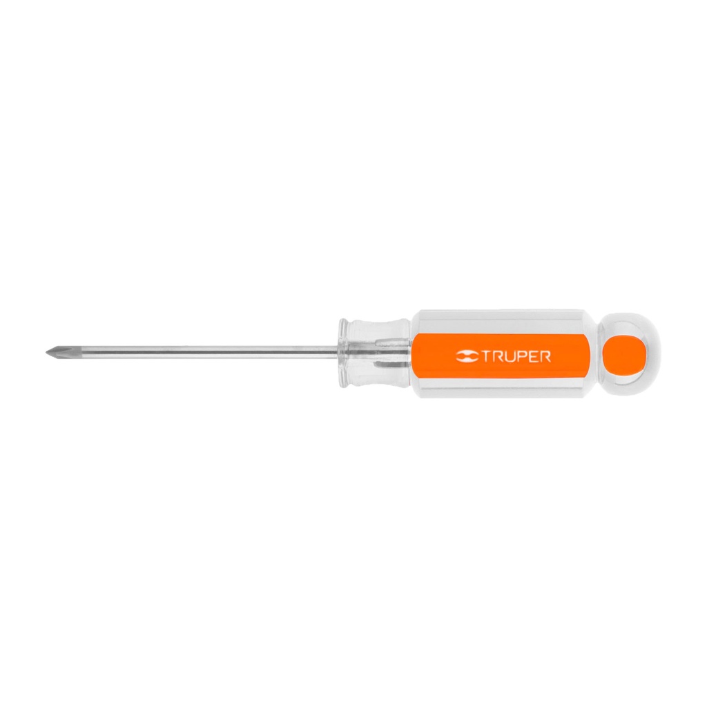 [T14050] Desarmador de cruz 1/8' x 2-1/2' mango de acetato, Truper