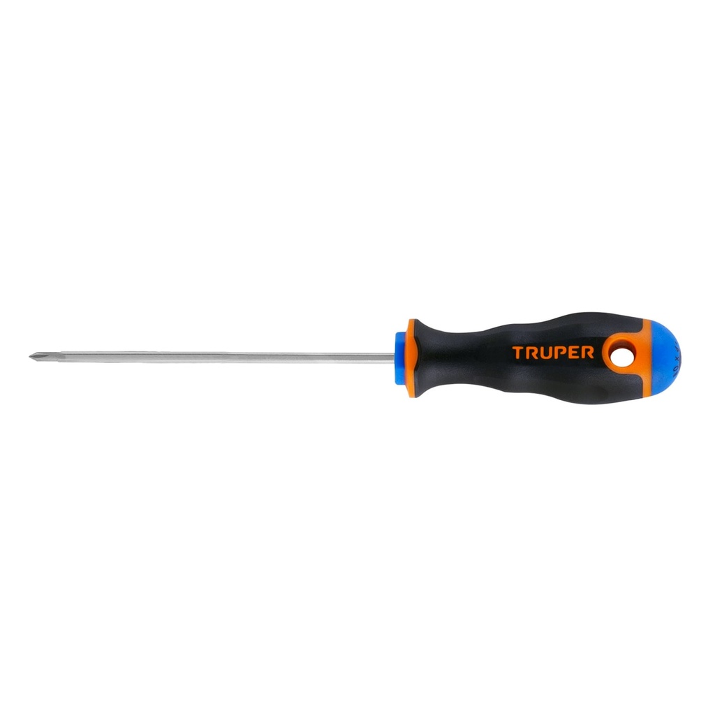 [T14055] Desarmador de cruz 1/8' x 4' mango Comfort Grip, Truper
