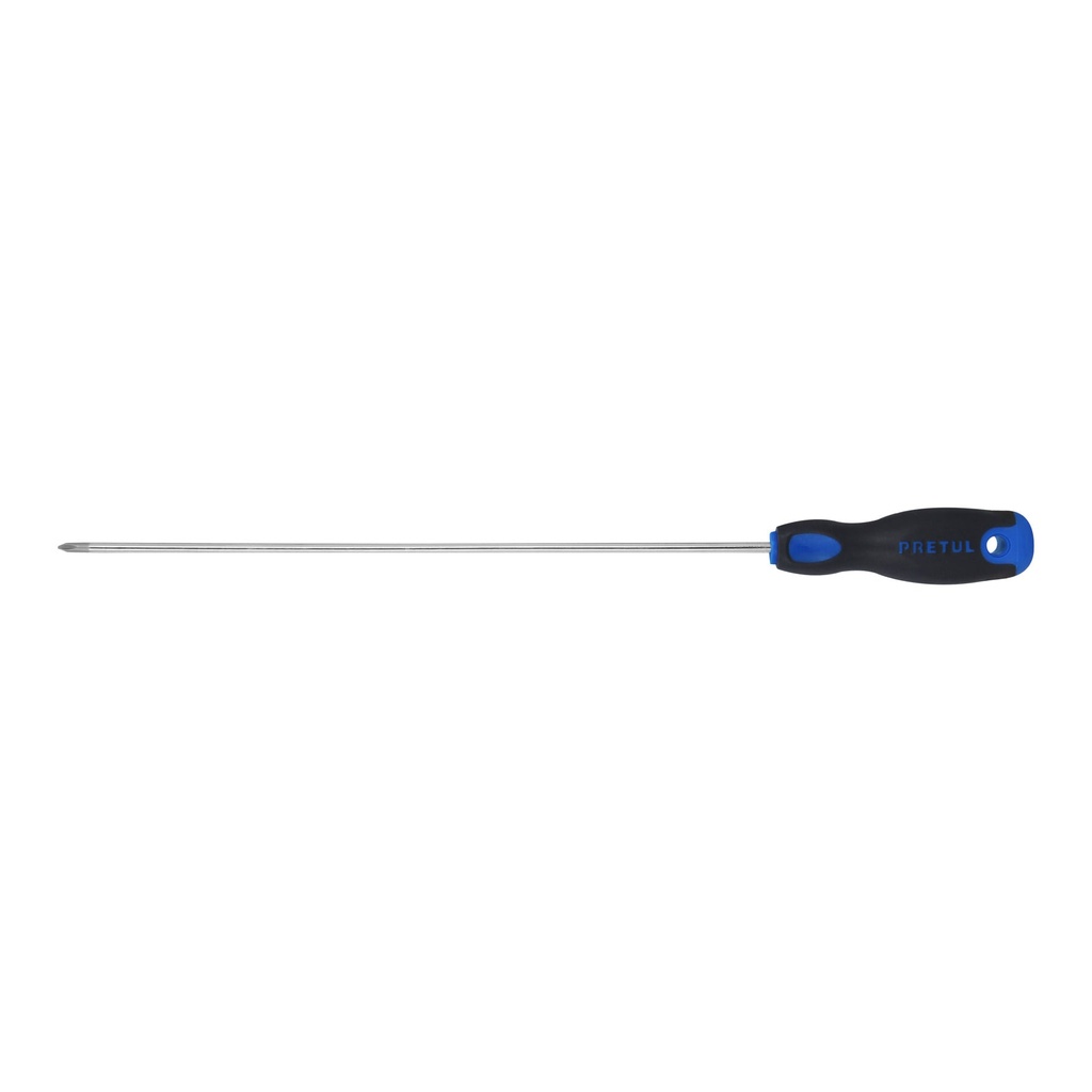 [T28084] Desarmador de cruz 1/8' x 8' mango Comfort Grip, Pretul