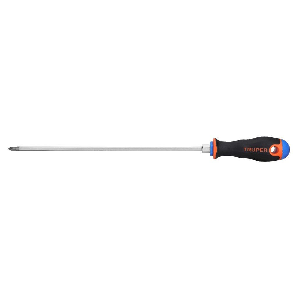 [T100837] Desarmador de cruz 3/16' x 10' mango Comfort Grip, Truper