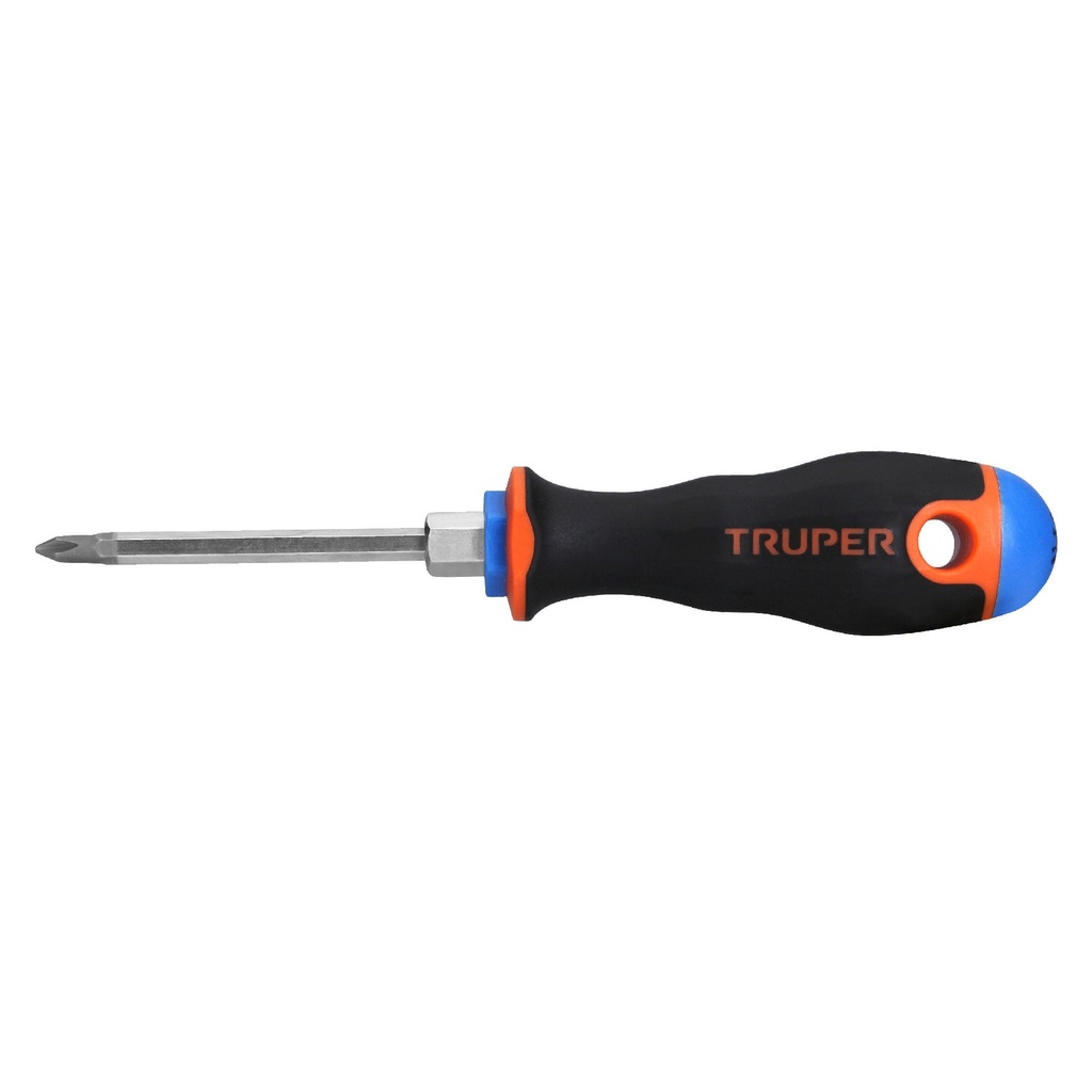 [T14064] Desarmador de cruz 3/16' x 3' mango Comfort Grip, Truper