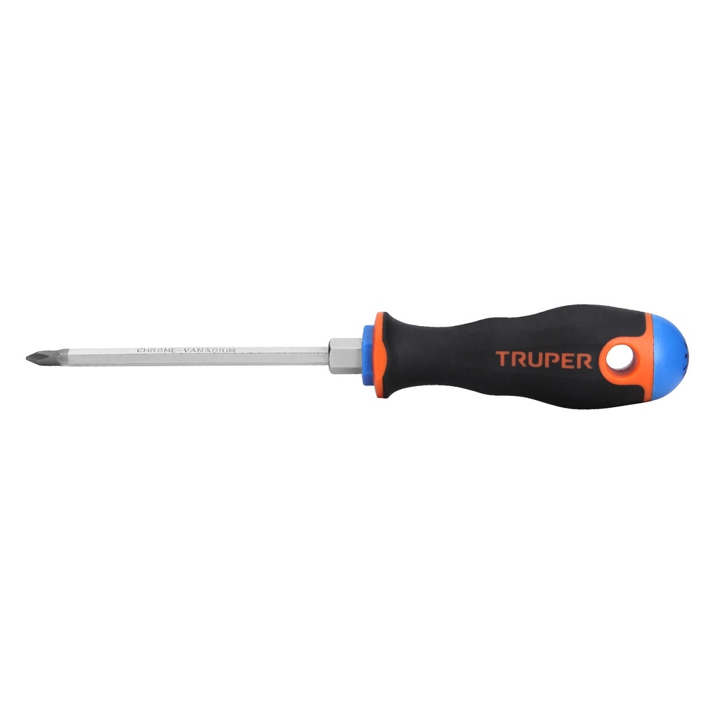 Desarmador de cruz 3/16' x 4' mango Comfort Grip, Truper - Pag 127