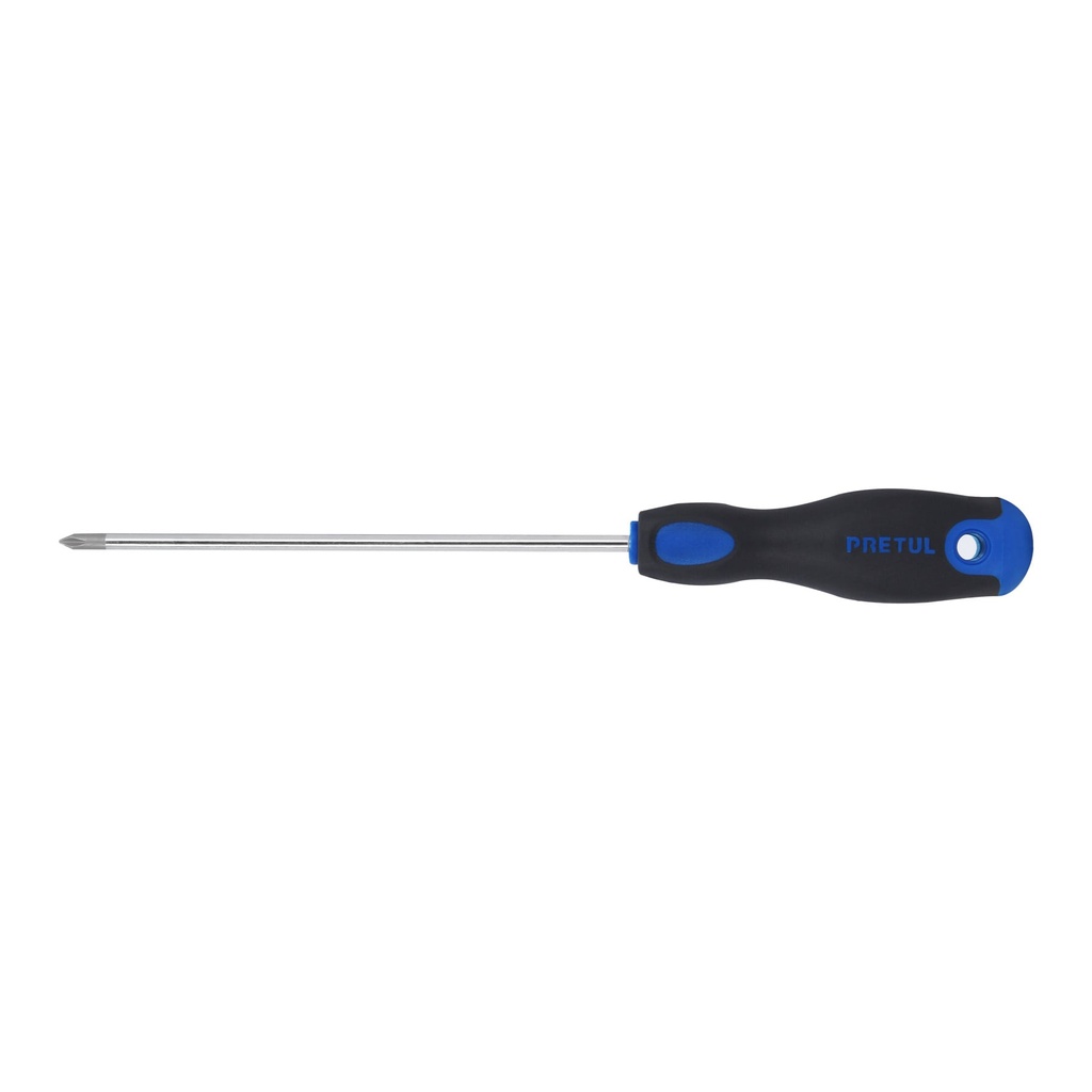 [T21494] Desarmador de cruz 3/16' x 6' mango Comfort Grip, Pretul