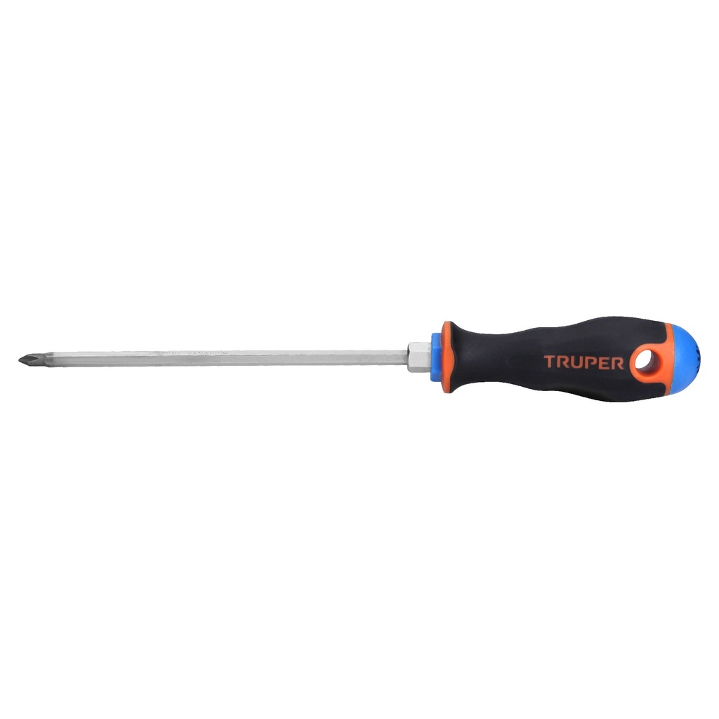 [T14067] Desarmador de cruz 3/16' x 6' mango Comfort Grip, Truper