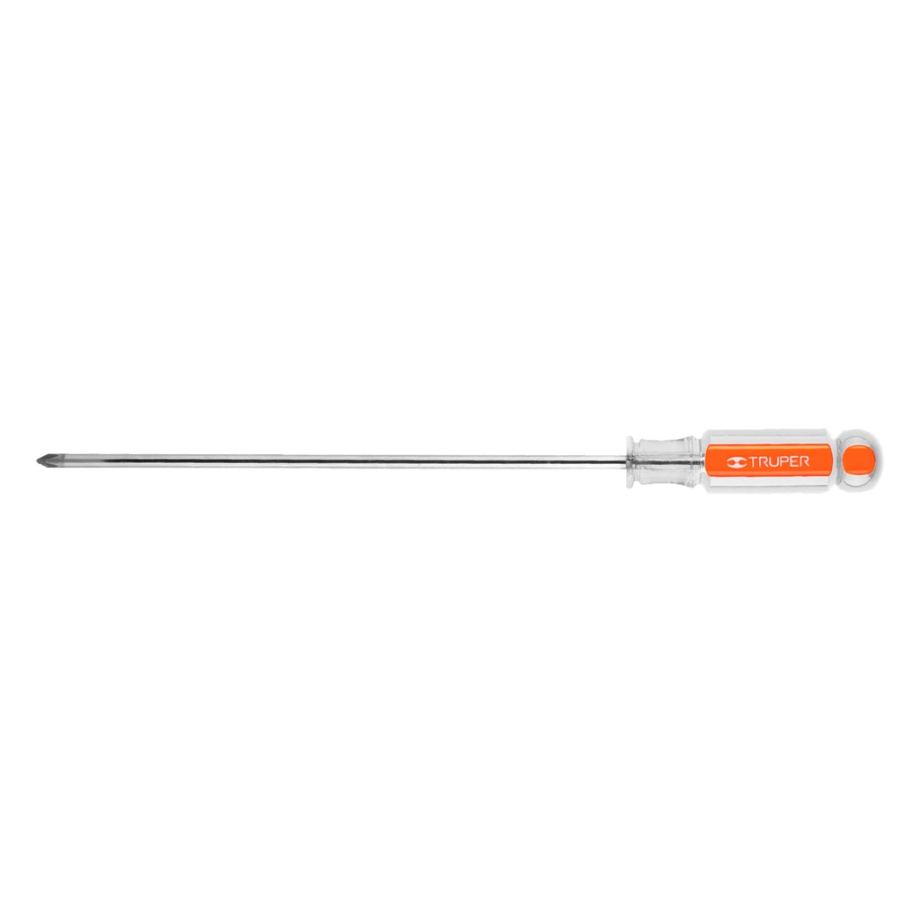 [T14068] Desarmador de cruz 3/16' x 8' mango de acetato, Truper