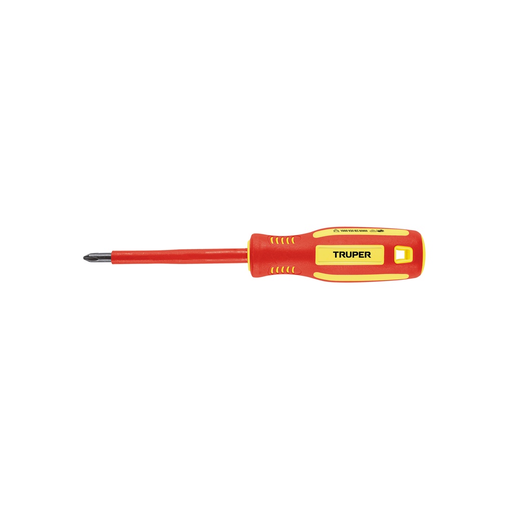 [T102241] Desarmador dieléctrico de cruz 1/4' x 4', Truper