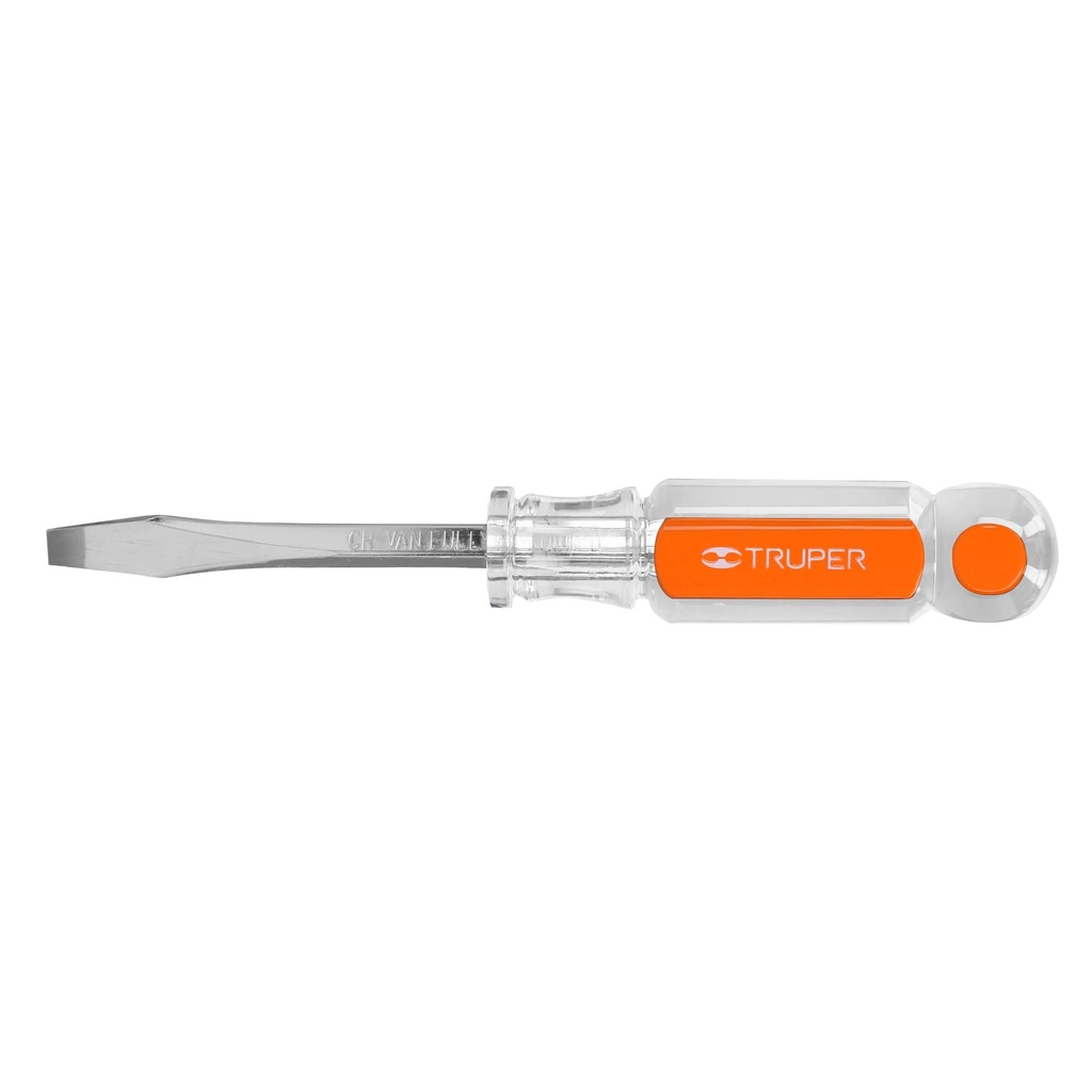 [T14089] Desarmador plano 1/4 x 3' barra cuadrada mango acetato