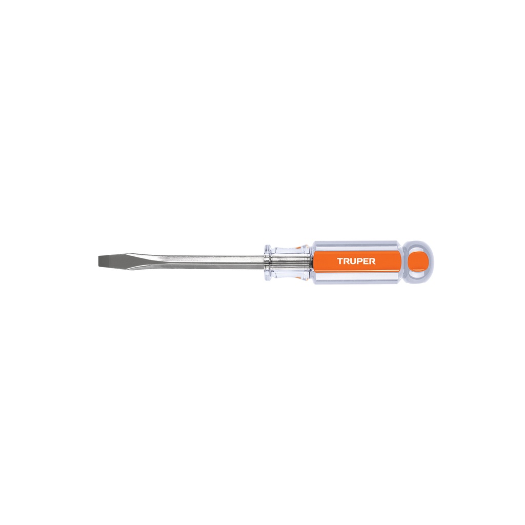 [T14092] Desarmador plano 1/4 x 4' barra cuadrada mango acetato
