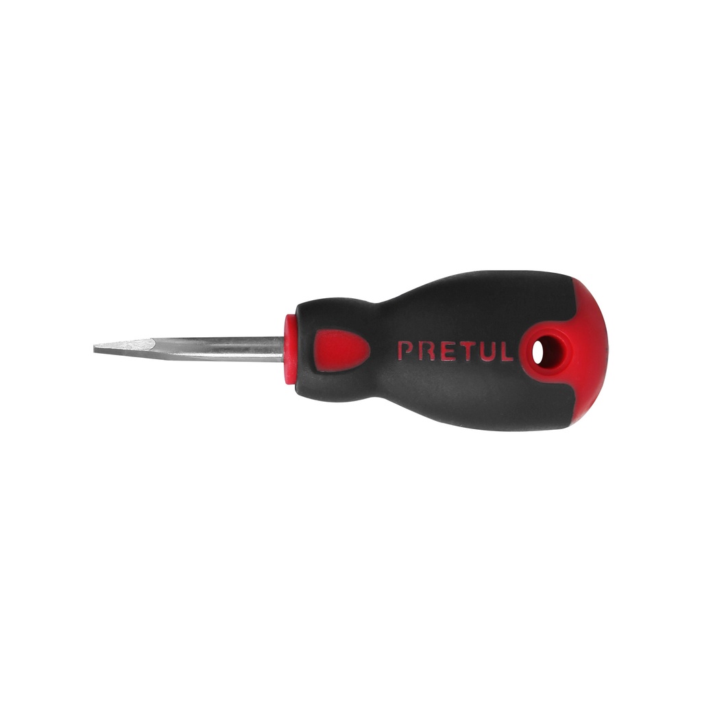 [T21483] Desarmador plano 1/4' x 1-1/2'mango Comfort Grip, Pretul