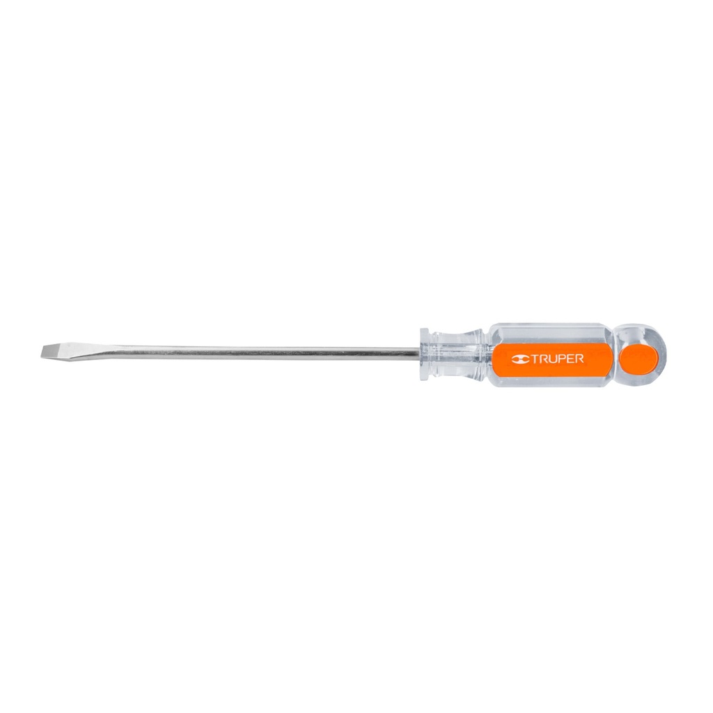 [T13999] Desarmador plano 1/4' x 6' mango de acetato, Truper